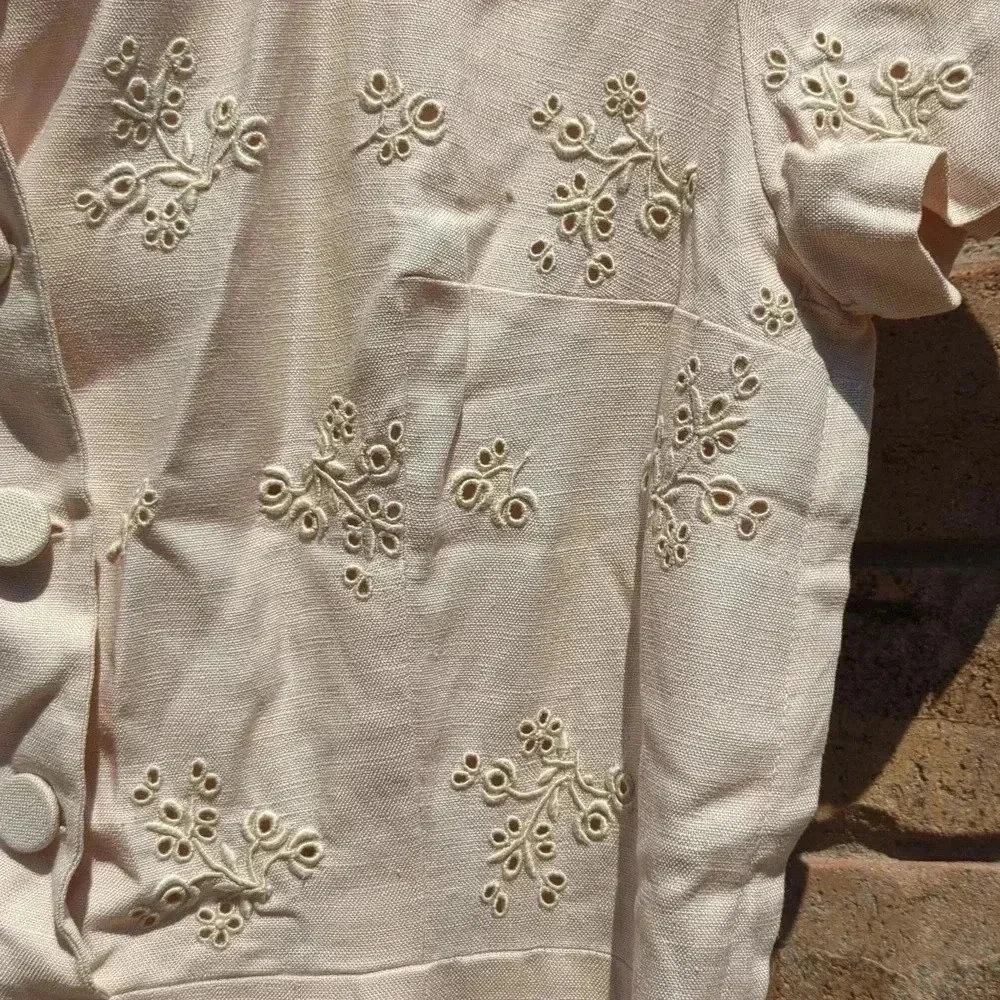 Mediterranean Vintage Linen Dress - Picture 7 of 15
